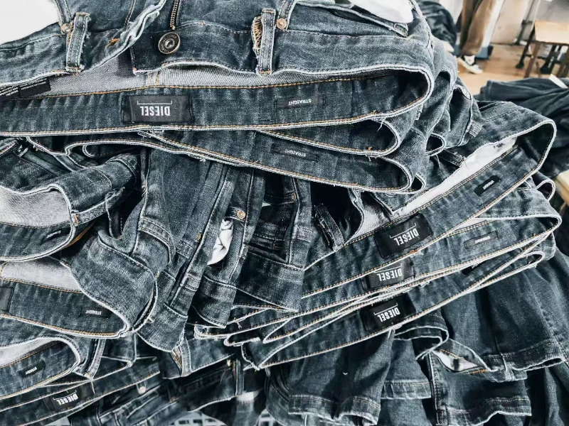 custom distressed denim jeans