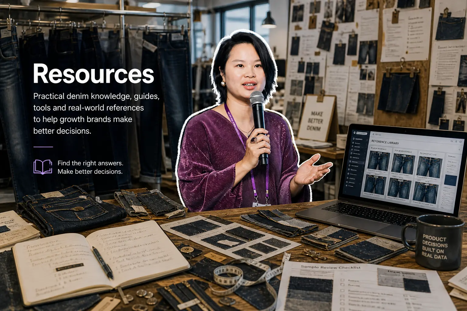 Denim resources expert guidance workspace for growth brand production decisions