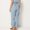 drawstring chambray denim jumpsuit 02
