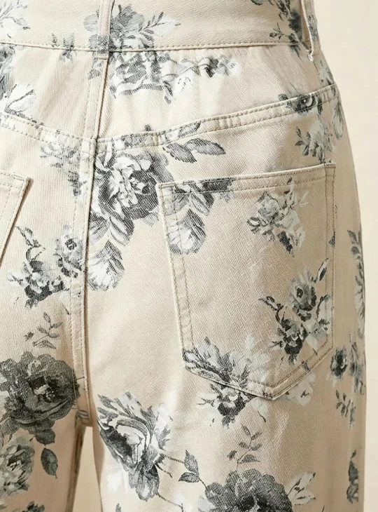 floral print cropped wide leg jeans 03