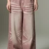pink gradient wide leg jeans 01