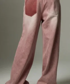 pink gradient wide leg jeans 02