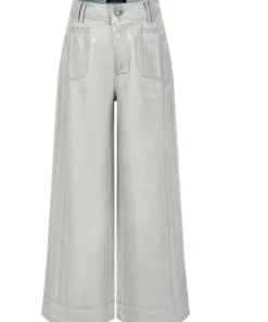 silver coated utility wide leg jeans 01