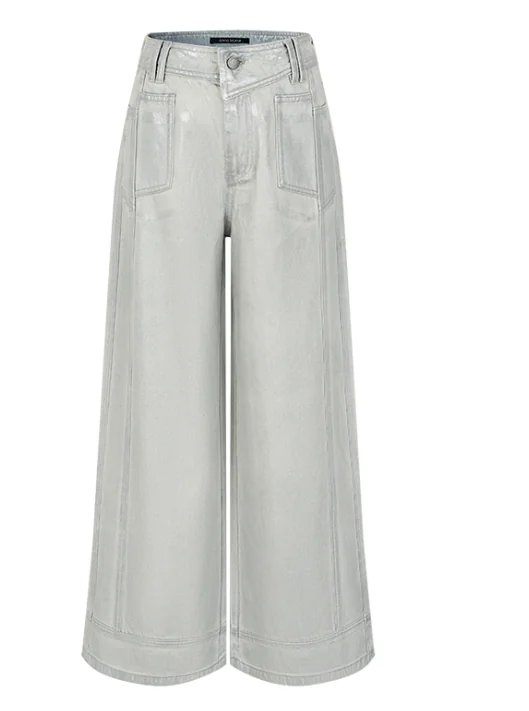 silver coated utility wide leg jeans 01