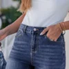 vintage wash denim bermuda shorts 02