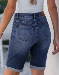 vintage wash denim bermuda shorts 03
