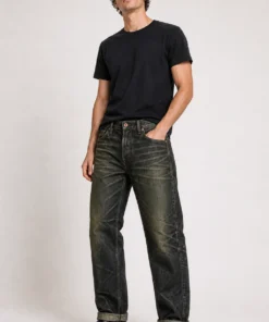 sk 20260722 mens denim style 008 dark coated straight jeans concept