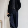 sk 20260722 mens denim style 010 navy wide leg trouser jeans concept