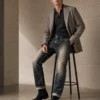 sk 20260722 mens denim style 011 tailored blazer and faded men s jeans concept