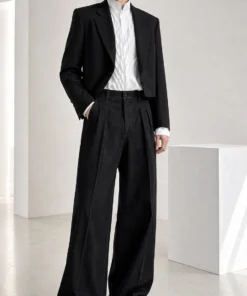 sk 20260722 mens denim style 019 black suiting and wide denim trouser concept