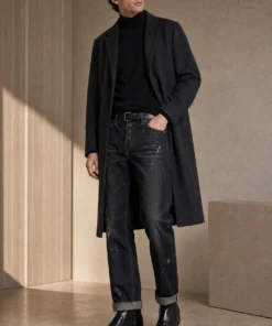 sk 20260722 mens denim style 024 tailored coat and dark denim concept