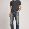 sk 20260722 mens denim style 029 charcoal tee and vintage blue jeans concept