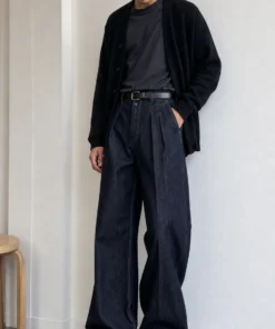 sk 20260722 mens denim style 033 navy tailored wide leg denim concept