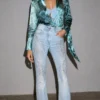 sk 20260722 street denim style 012 printed blouse and pale flared jeans concept