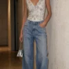 sk 20260722 street denim style 013 lace camisole and easy wide leg jeans concept