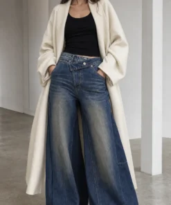 sk 20260722 street denim style 015 oversized cardigan and barrel denim pants con
