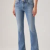 sk 20260722 womens denim style 014 light wash split hem flare jeans concept