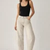 sk 20260722 womens denim style 020 ecru barrel leg denim pants concept