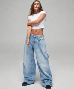 sk 20260722 womens denim style 033 low rise light blue wide leg jeans concept
