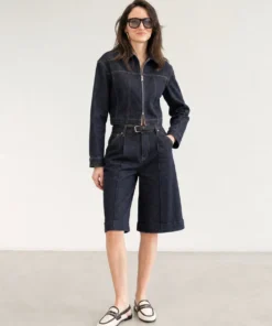 sk 20260722 womens denim style 035 dark utility bermuda shorts styling concept