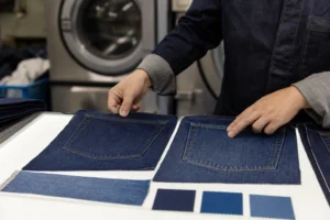 outsourced washing jeans color variation